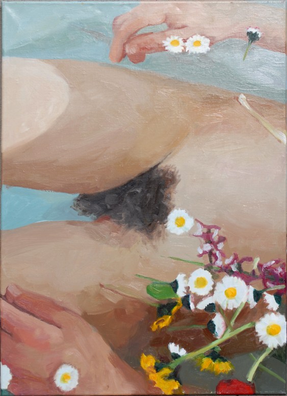 Ophelia A, 2001, 70x50 cm, Oel auf Leinwand